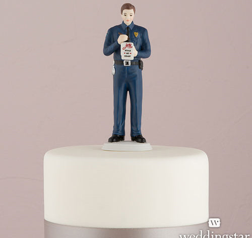 Love Citation Policeman Groom Figurine