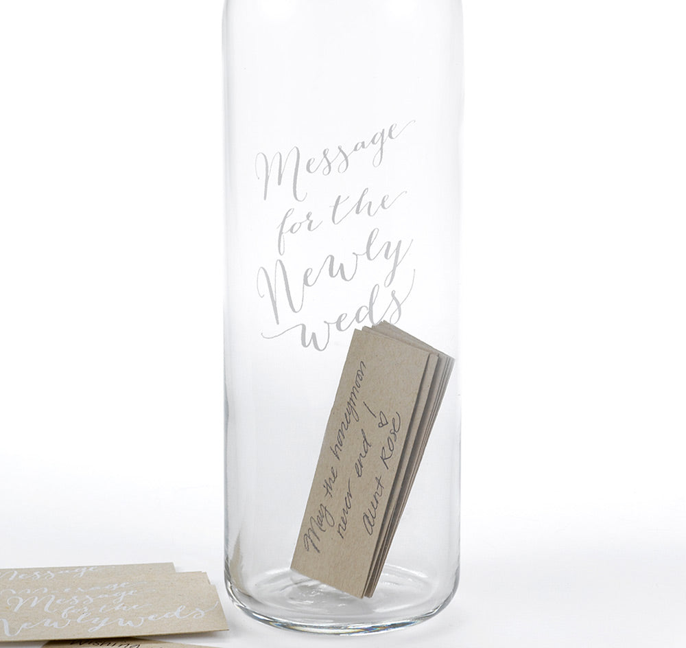 Message in a Bottle Wedding Wishes Set