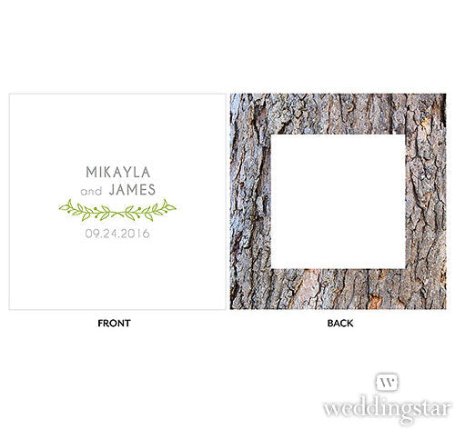 Woodland Personalized Wedding Cake Topper