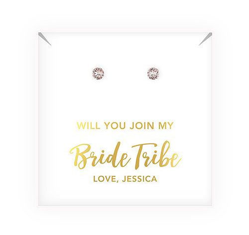 Bride Tribe Stud Earrings