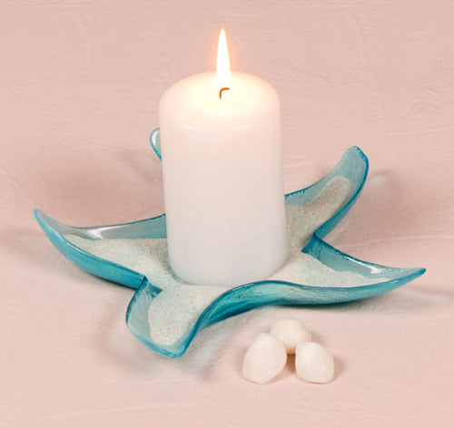 Starfish Glass Candle Holders Favors