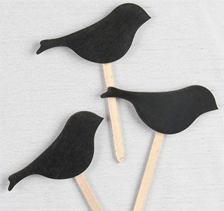 Bird Chalkboard on Stick (Set of 10)