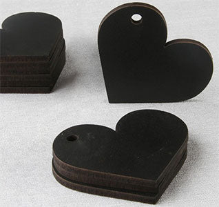 Heart Chalkboard Tags (Set of 10)