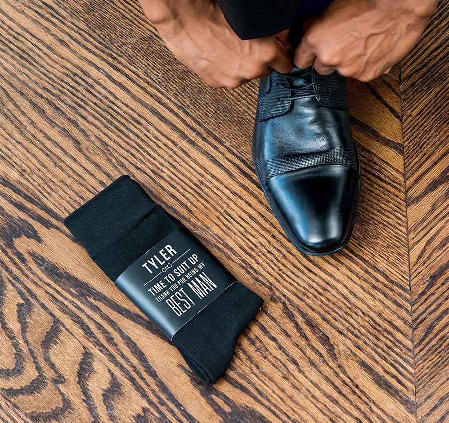 Personalized Men&#39;s Socks - Suit Up