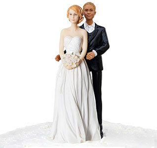 Stylish Contemporary African American Groom with Blonde Hair