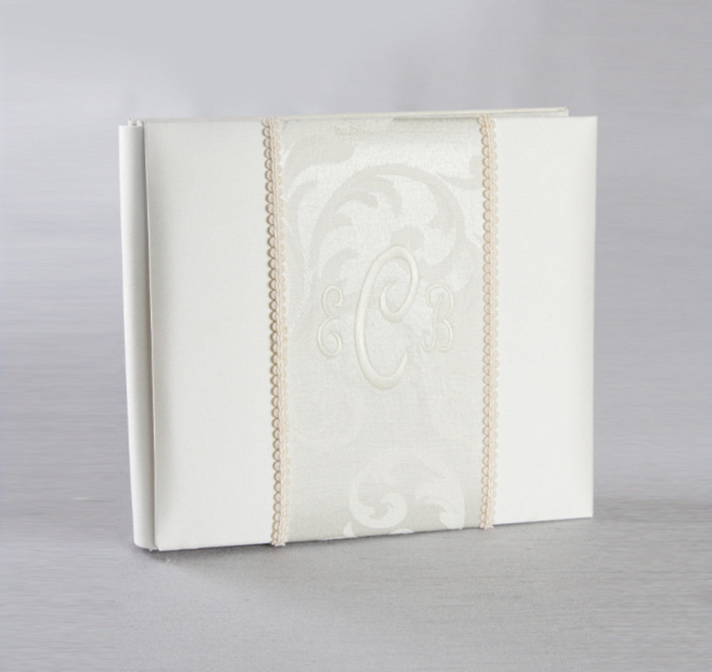 Brocade Monogram Wedding Album