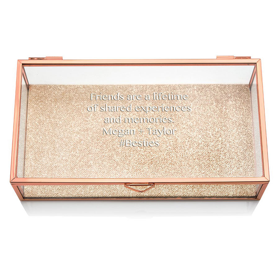 Personalized Rose Gold Jewelry Box