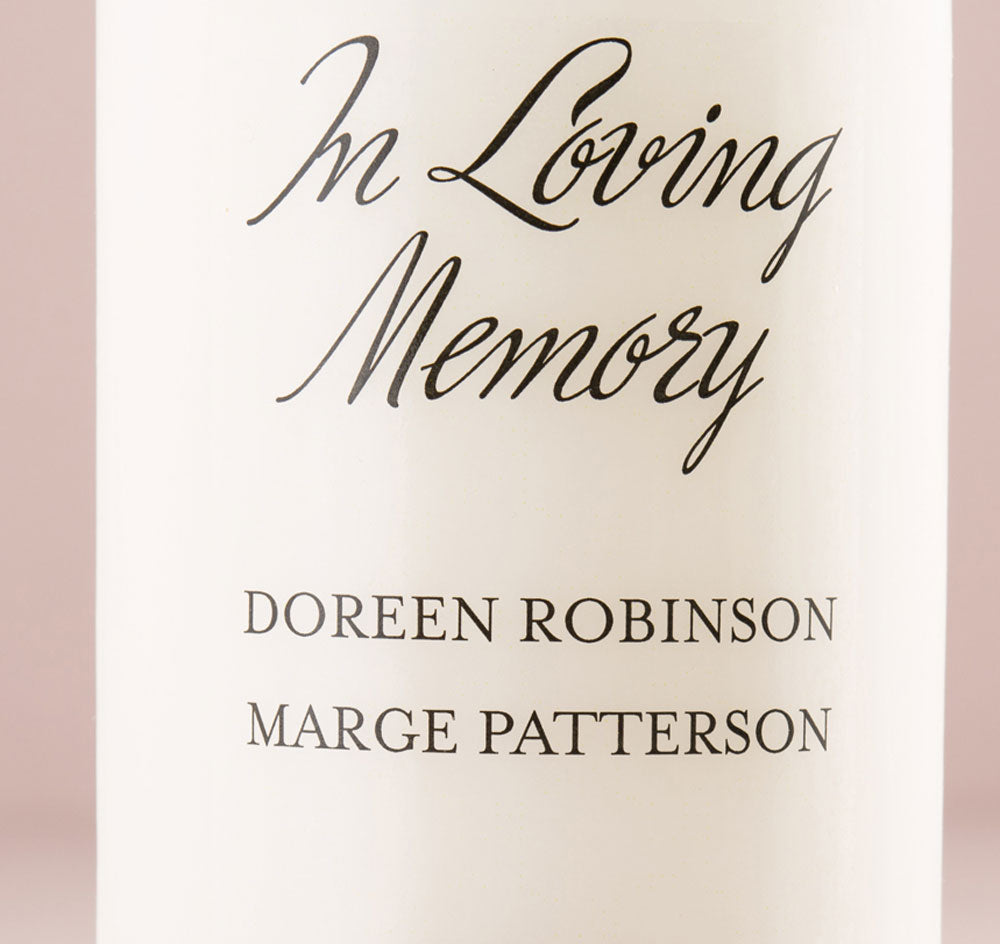 Memorial Candle with Roses