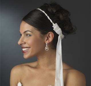 Silver Beaded Greek Stefana Wedding Crowns