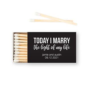 Personalized Matchbox - Light Of My Life - Pack of 50