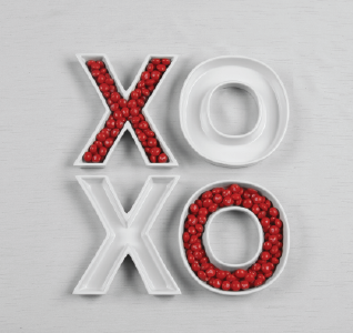 XOXO Ceramic Letter Dishes