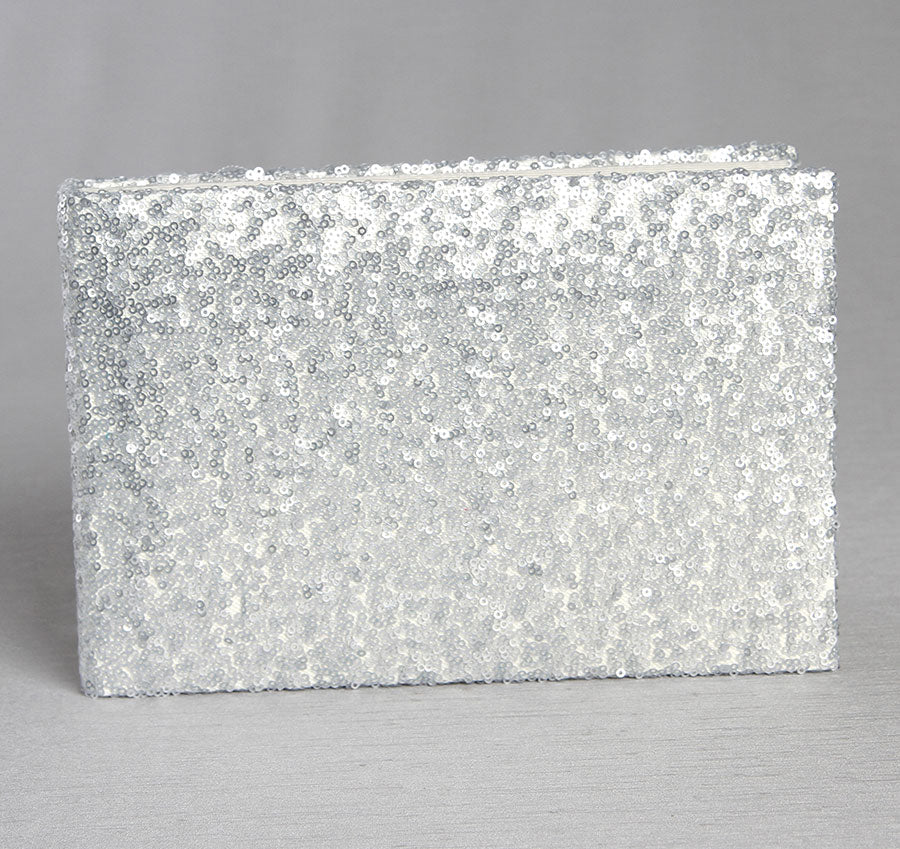 Elsa Matte Sequin Wedding Guest Book