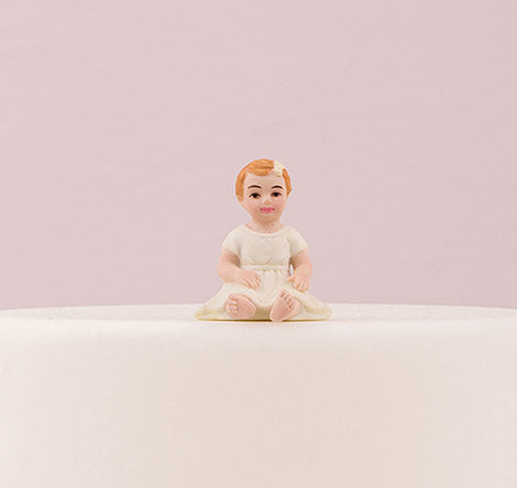 Baby Girl Cake Top Figurine