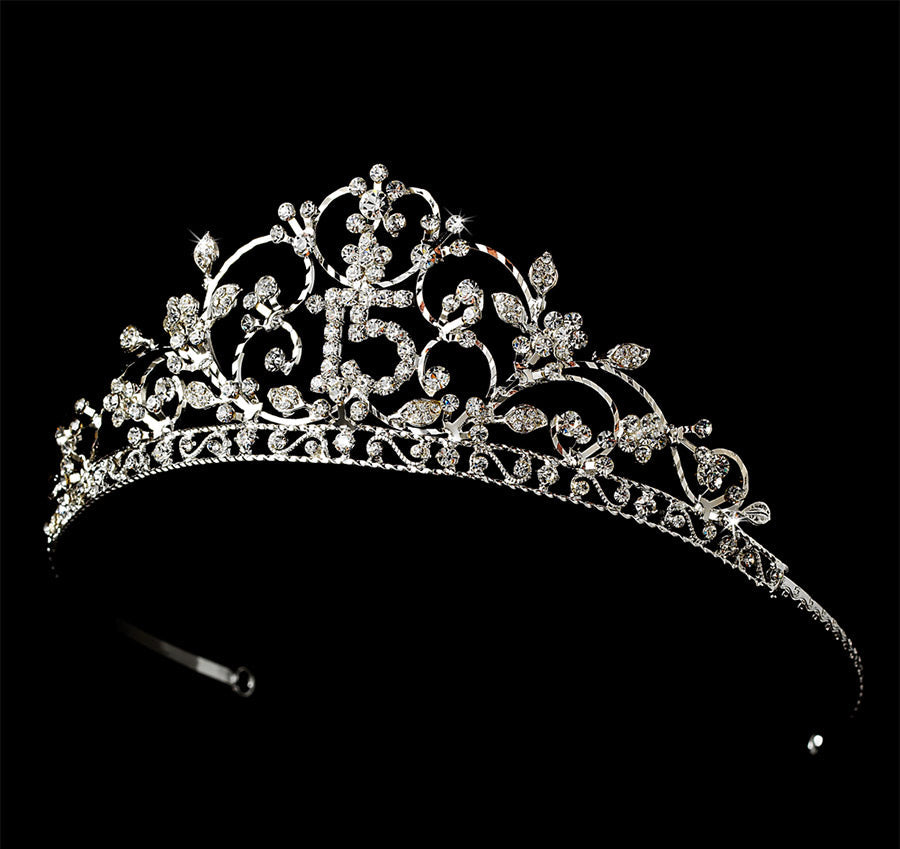 Rhinestone Quinceañera Tiara Headpiece