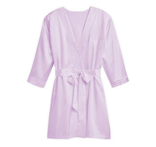 Silky Kimono Bridesmaid Robe - Lavender