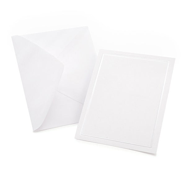 White Pearl All Purpose Cards (50 Count)