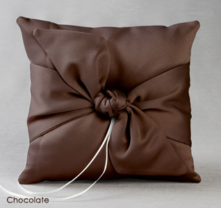 Love Knot in Color Ring Pillow