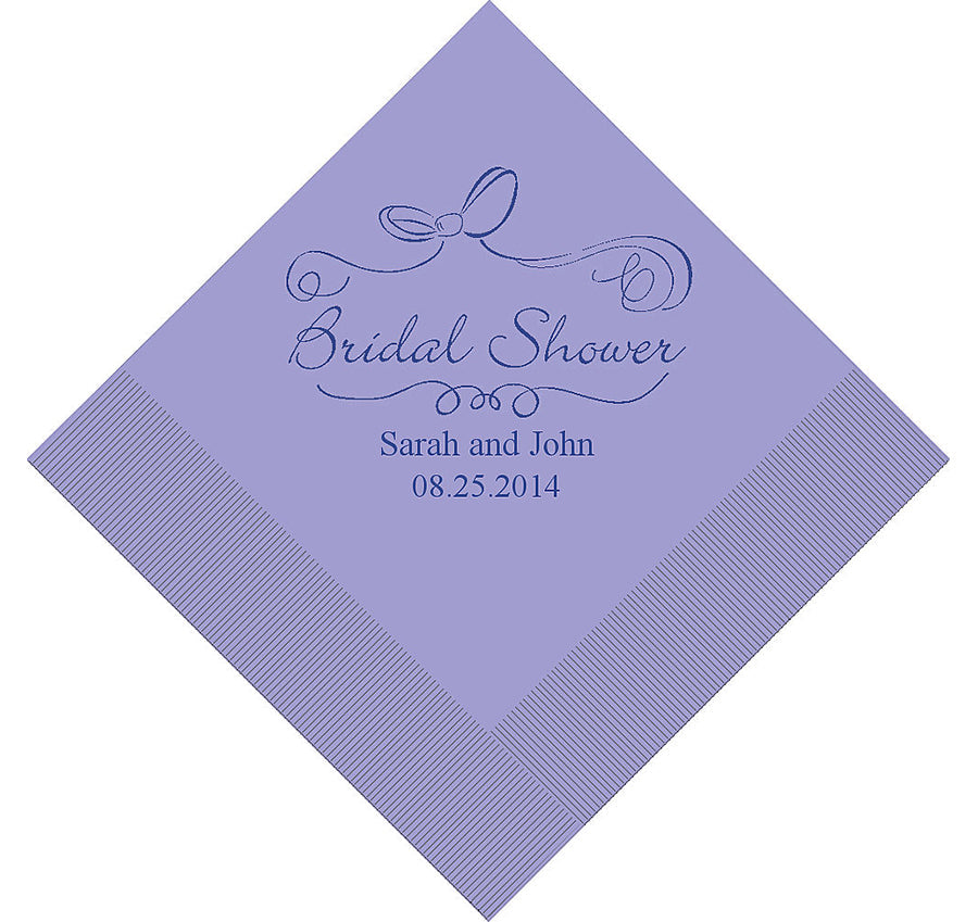 Bridal Shower Personalized Napkins
