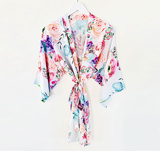 Succulent Bridesmaid Robe - Initial