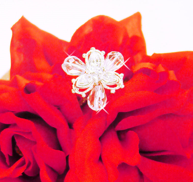 Swarovski Marquise Bouquet Pins - (Set of 2)