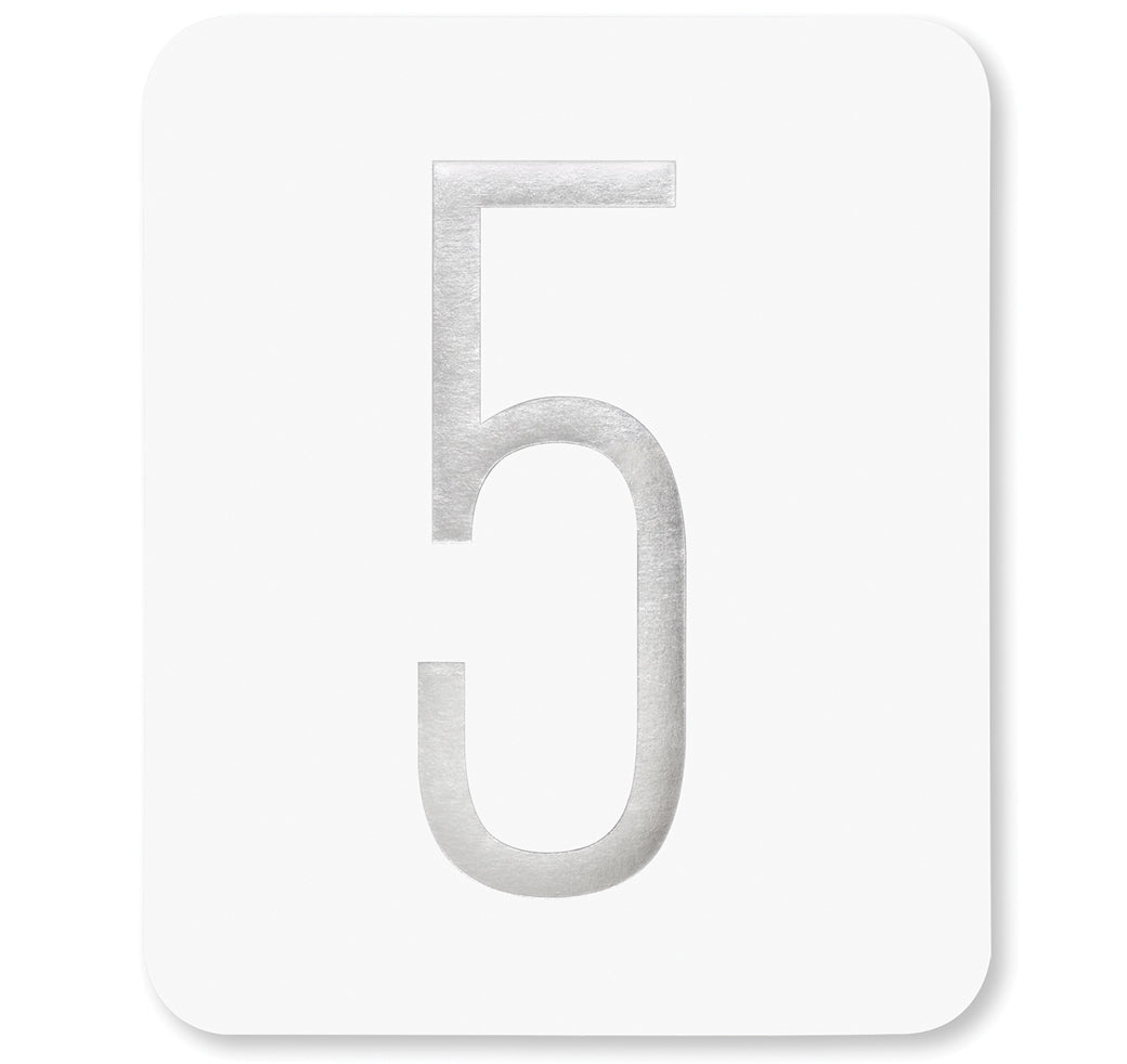 Foil Table Numbers - Silver - (1-40)