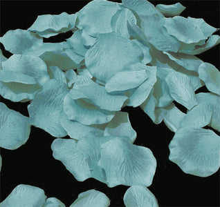 Aqua Rose Flower Petals