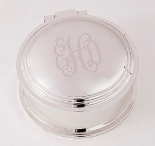 Monogram Bridesmaid Jewelry Box - Round