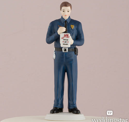 Love Citation Policeman Groom Figurine