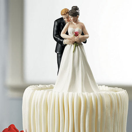 Yes to the Rose Bride &amp; Groom Cake Topper