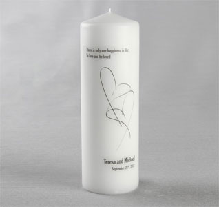 There&#39;s Only One Happiness Unity Candle