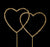 Renaissance Swarovski Crystal Gold Double Heart Topper