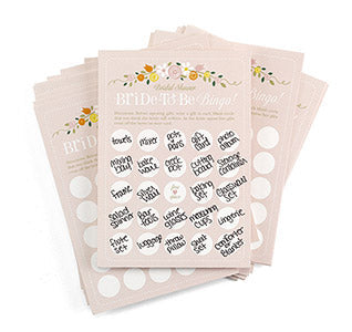 Bridal Shower Bride to Be Bingo