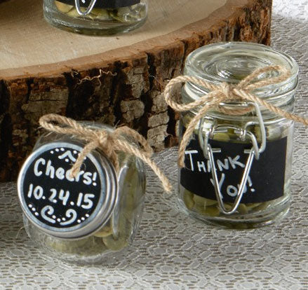 Mini Glass Favor Candy Jar (Set of 9)