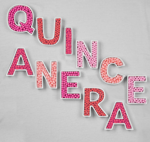 QUINCEANERA Ceramic Letter Dishes