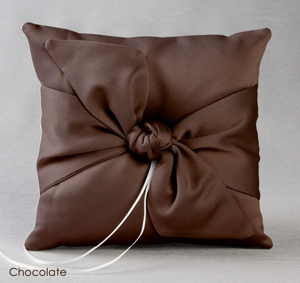 Love Knot in Color Ring Pillow