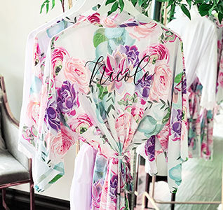Succulent Bridesmaid Robe - Personalized