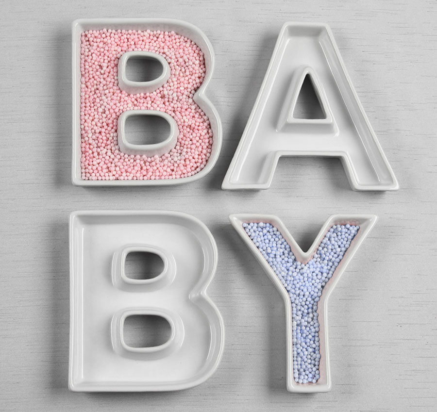 BABY Ceramic Letter Dishes
