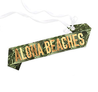 Tropical Themed Bridesmaid Paper Sash