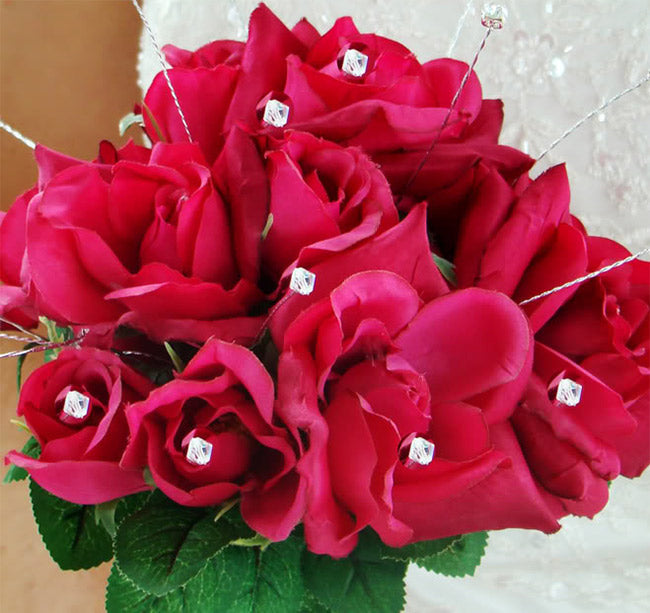 Crystal &amp; Rhinestone Bouquet Jewelry Pins - (Set of 6)