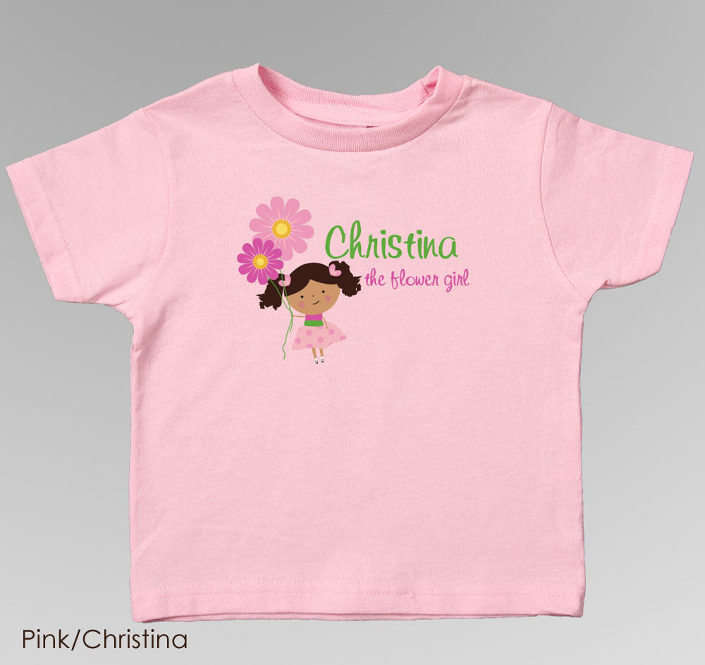 Flower Girl T-Shirt - Personalized