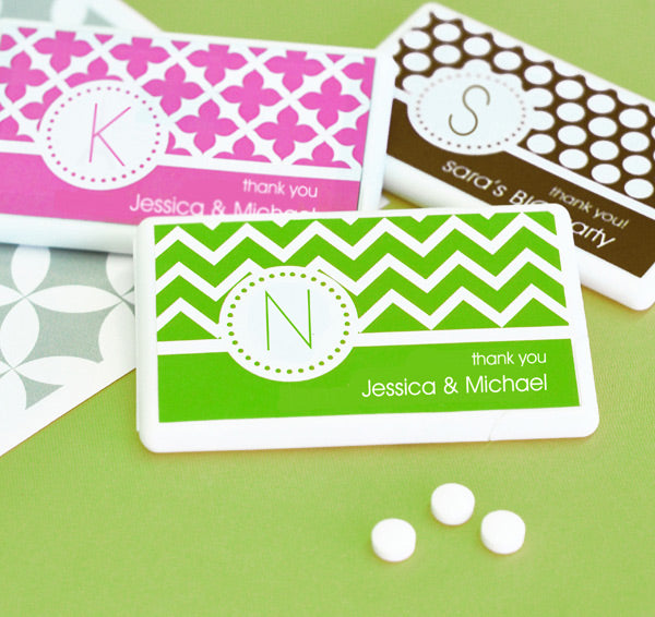 MOD Pattern Monogram Mini Mint Favors