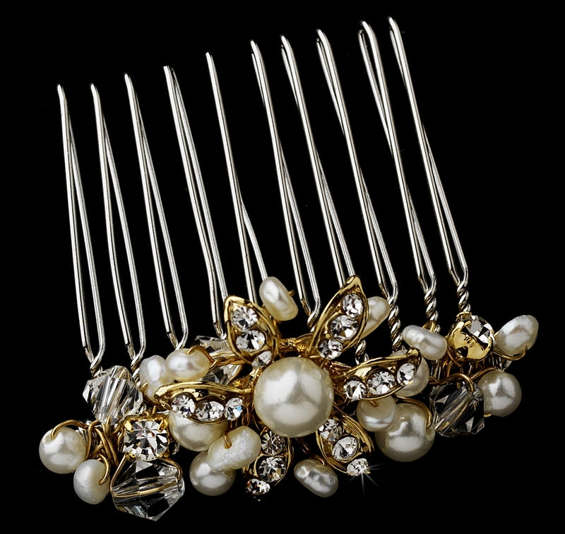 Crystal &amp; Pearls Bridal Hair Comb