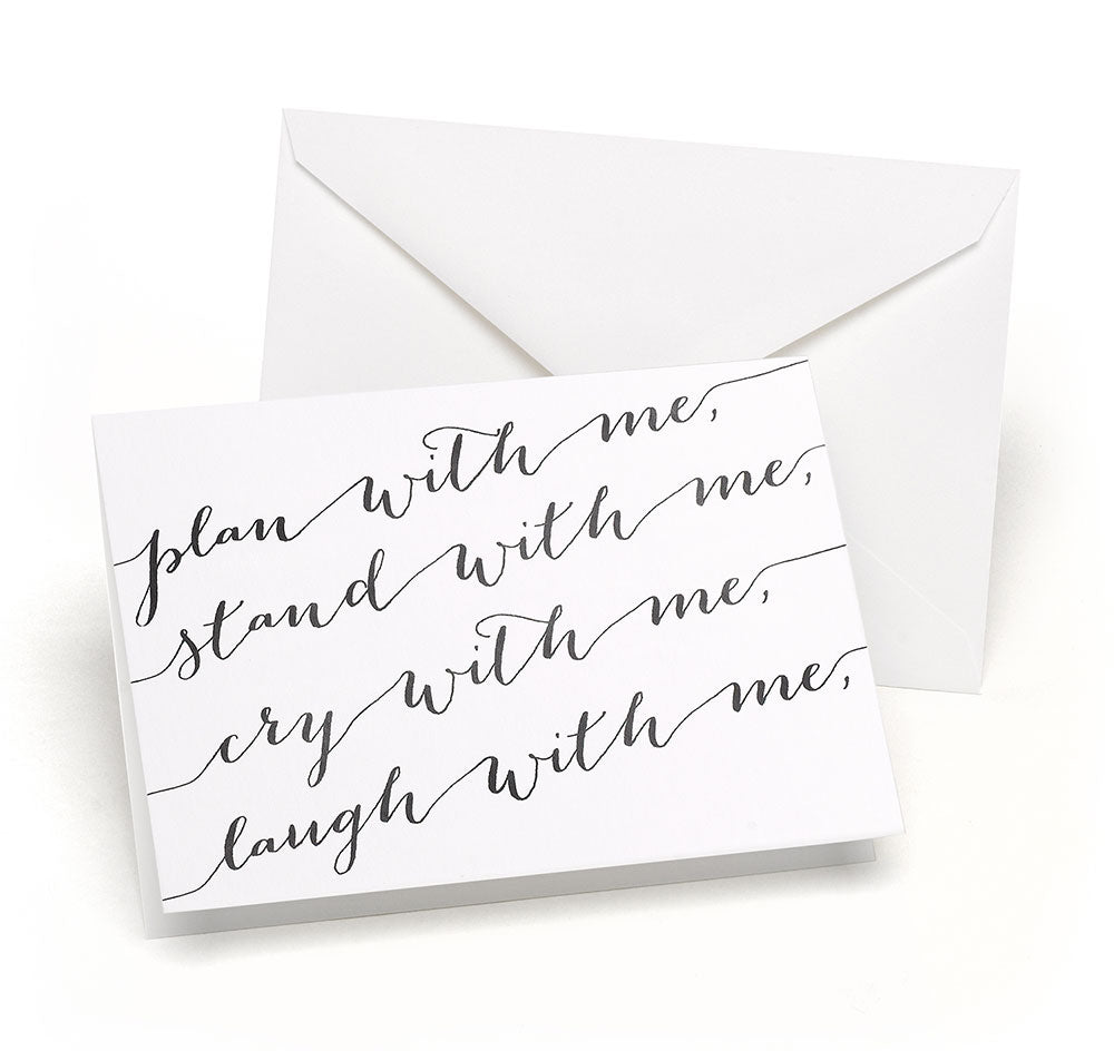 Plan with Me Bridal Party Card