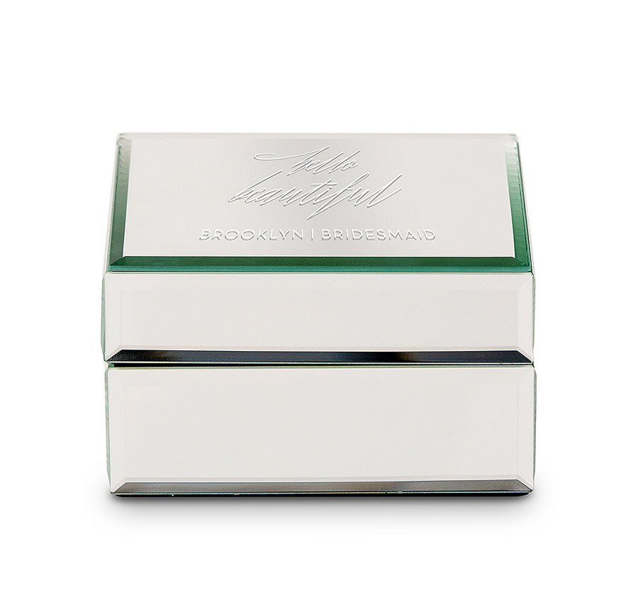 Hello Beautiful Mirror Jewelry Box