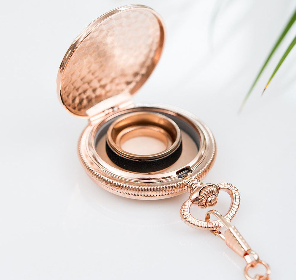 Personalized Pocket Wedding Ring Holder - I Do