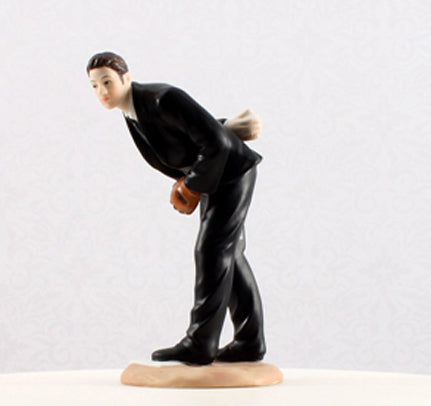 Baseball Groom Figurine