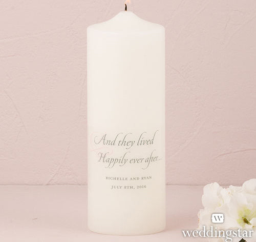 Happily Ever After Personalized Unity Candle