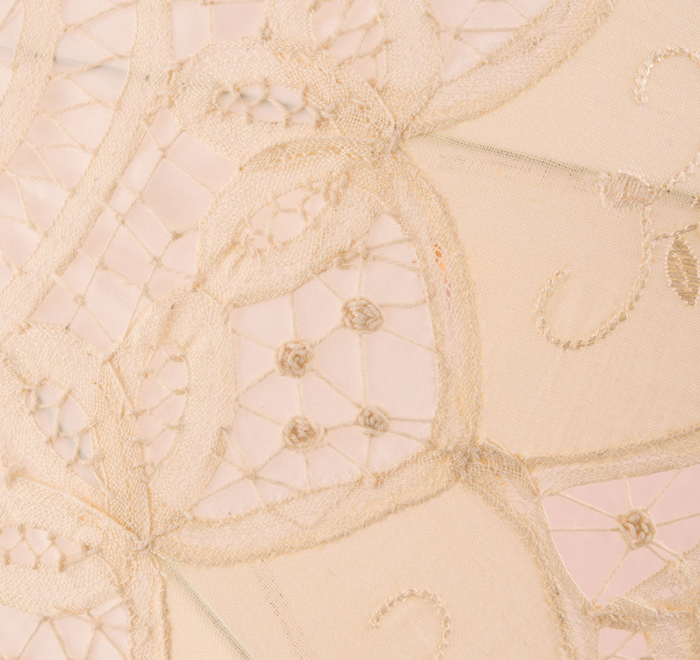 Ivory Battenburg Lace Parasol - Standard