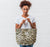 Personalized Bridesmaid Tote Bag - Leopard Print