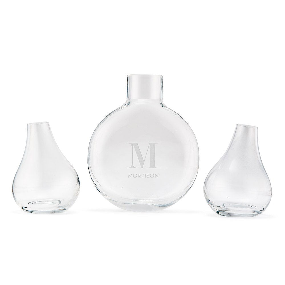Modern Wedding Sand Ceremony Vase Set - Initial